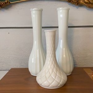 🥛 milk glass vases